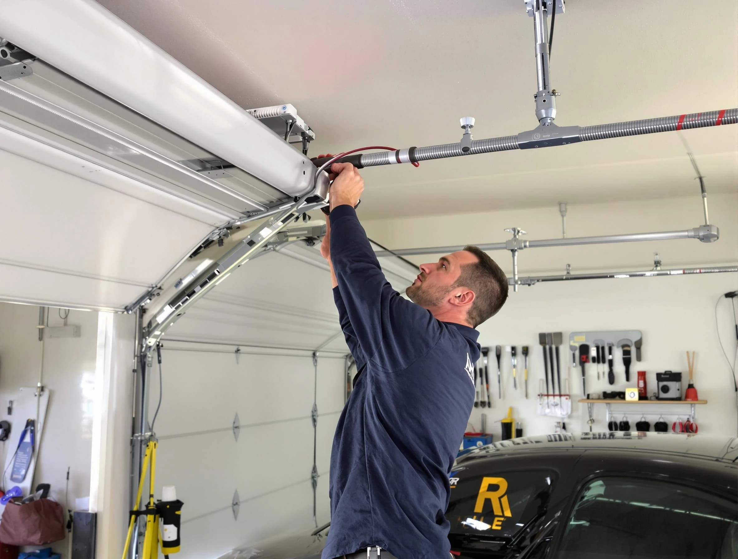 South Plainfield Garage Door Repair technician performing garage door cable repair in South Plainfield