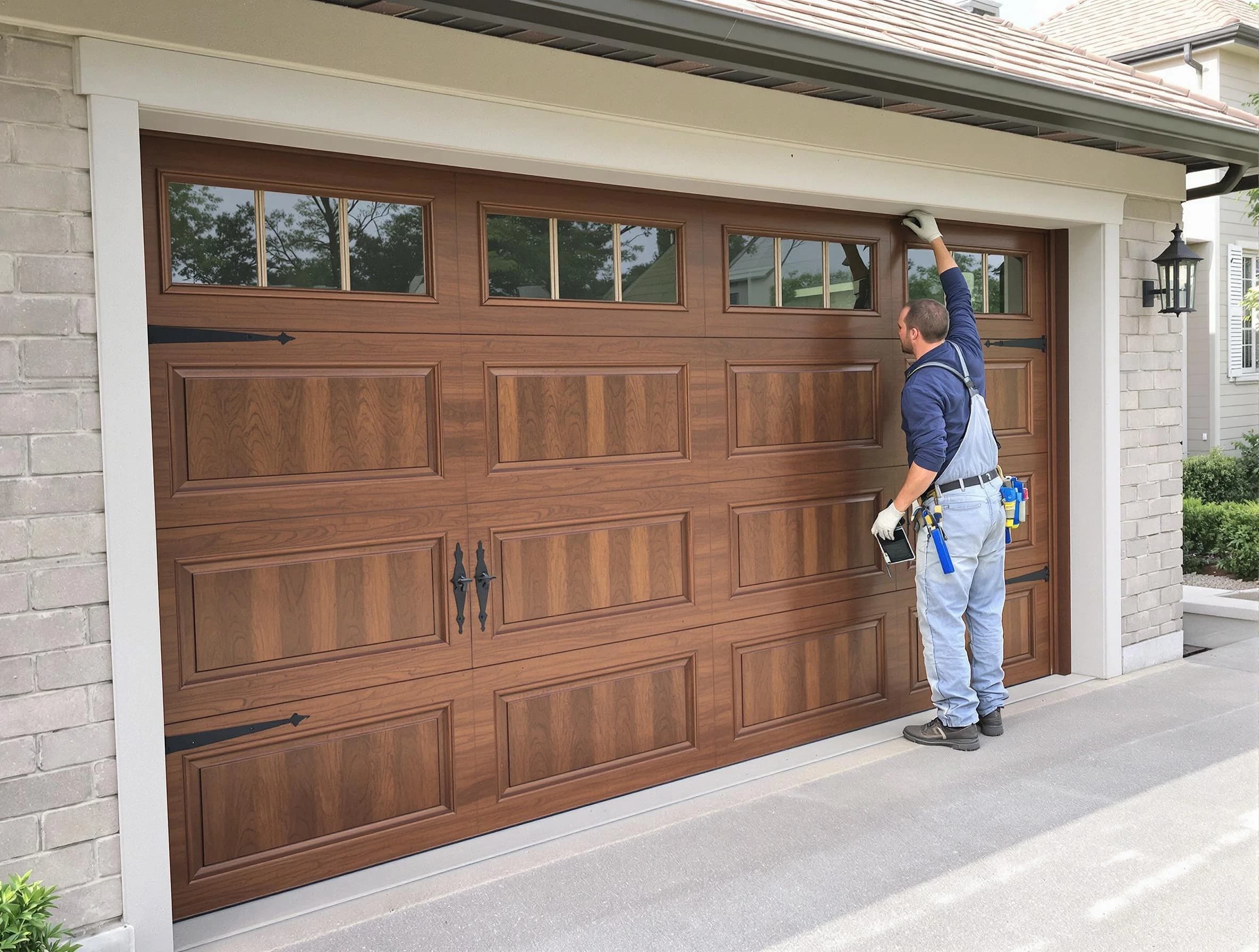 Custom garage door showcase by South Plainfield Garage Door Repair in South Plainfield