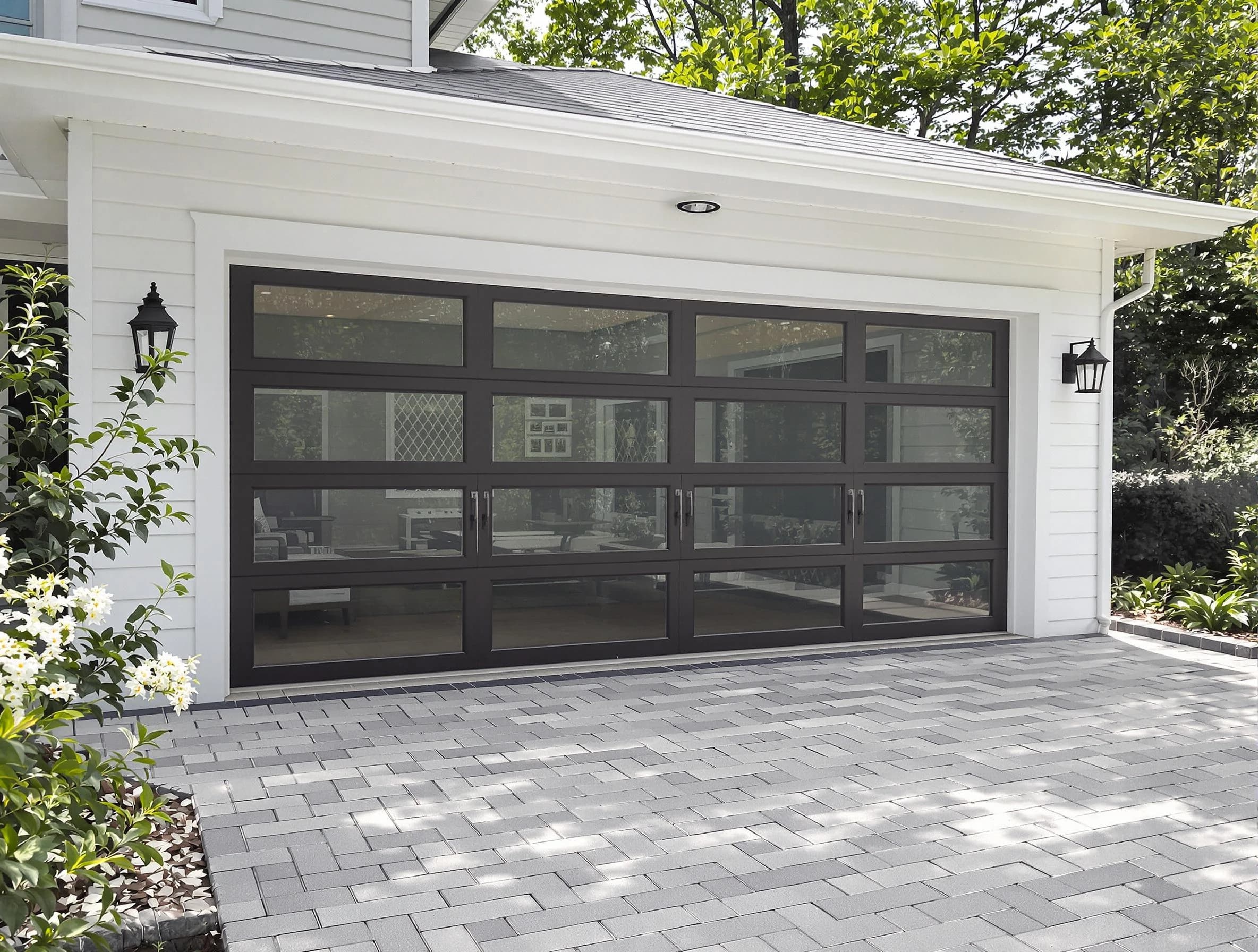 South Plainfield Garage Door Repair design specialist presenting custom garage door options to South Plainfield homeowner