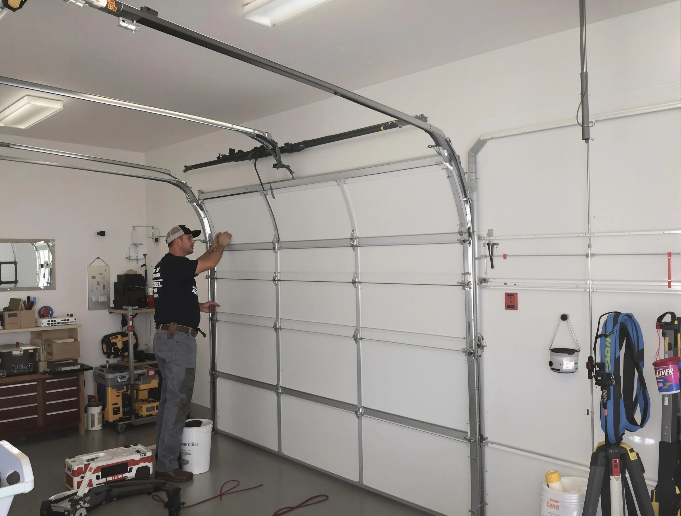 South Plainfield Garage Door Repair team installing new garage door in South Plainfield