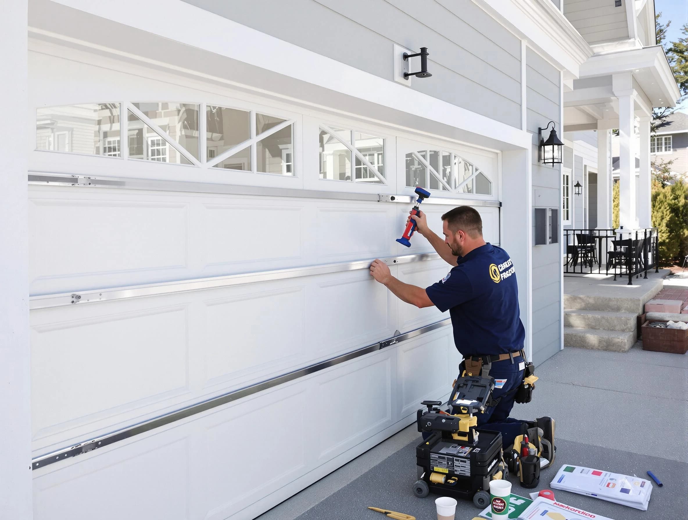 Professional garage door installation by South Plainfield Garage Door Repair in South Plainfield