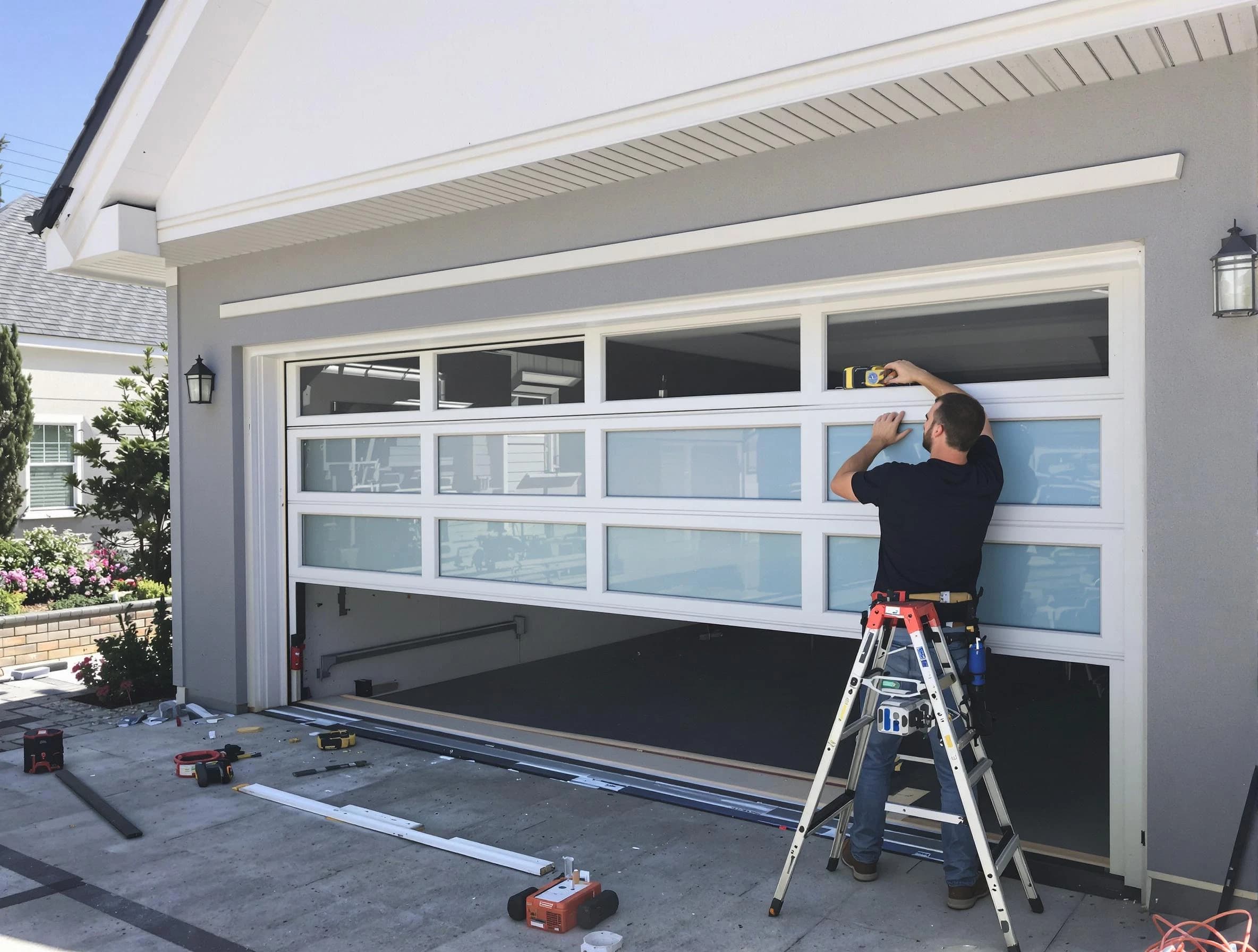 South Plainfield Garage Door Repair team performing garage door replacement in South Plainfield