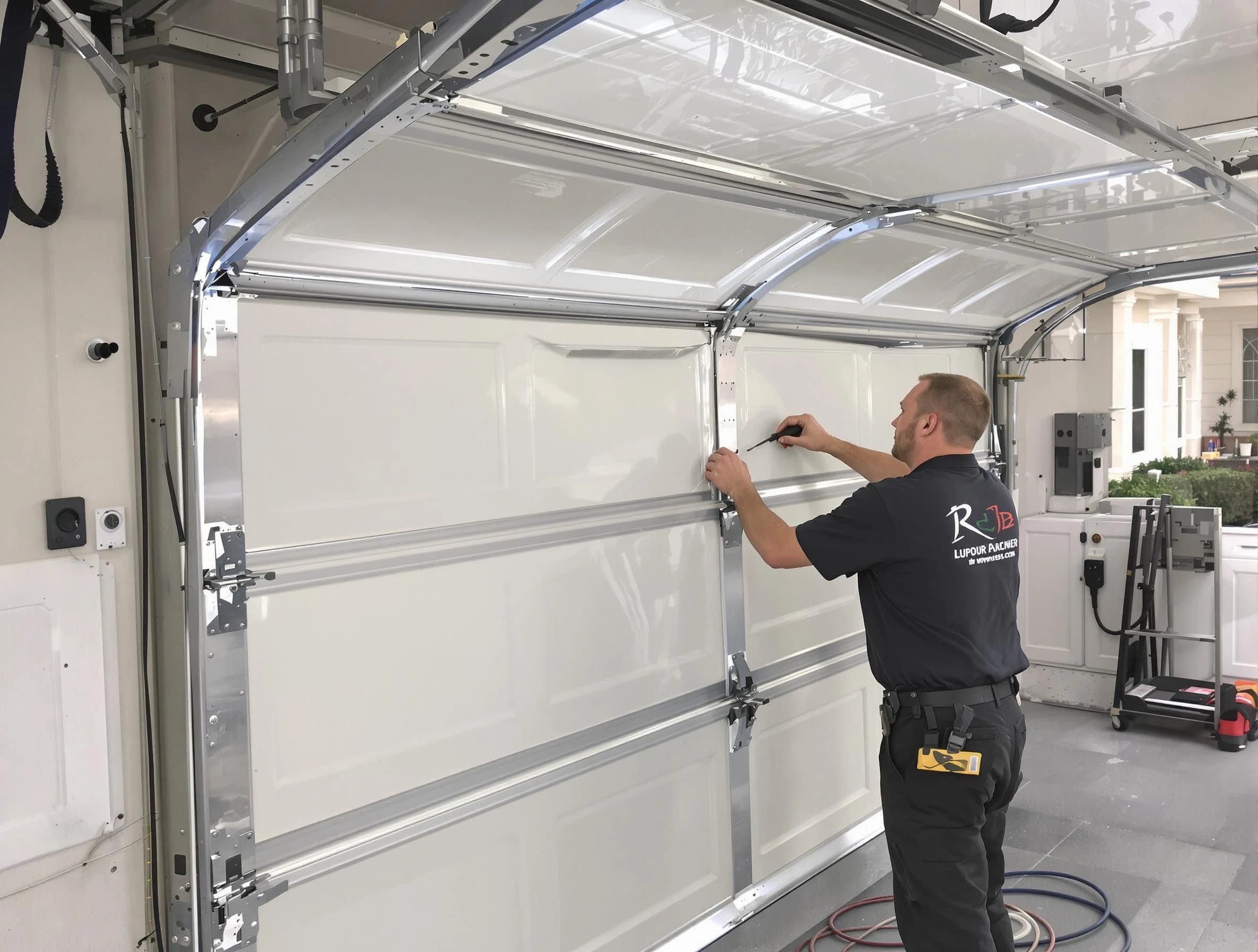 South Plainfield Garage Door Repair professional performing panel repair in South Plainfield