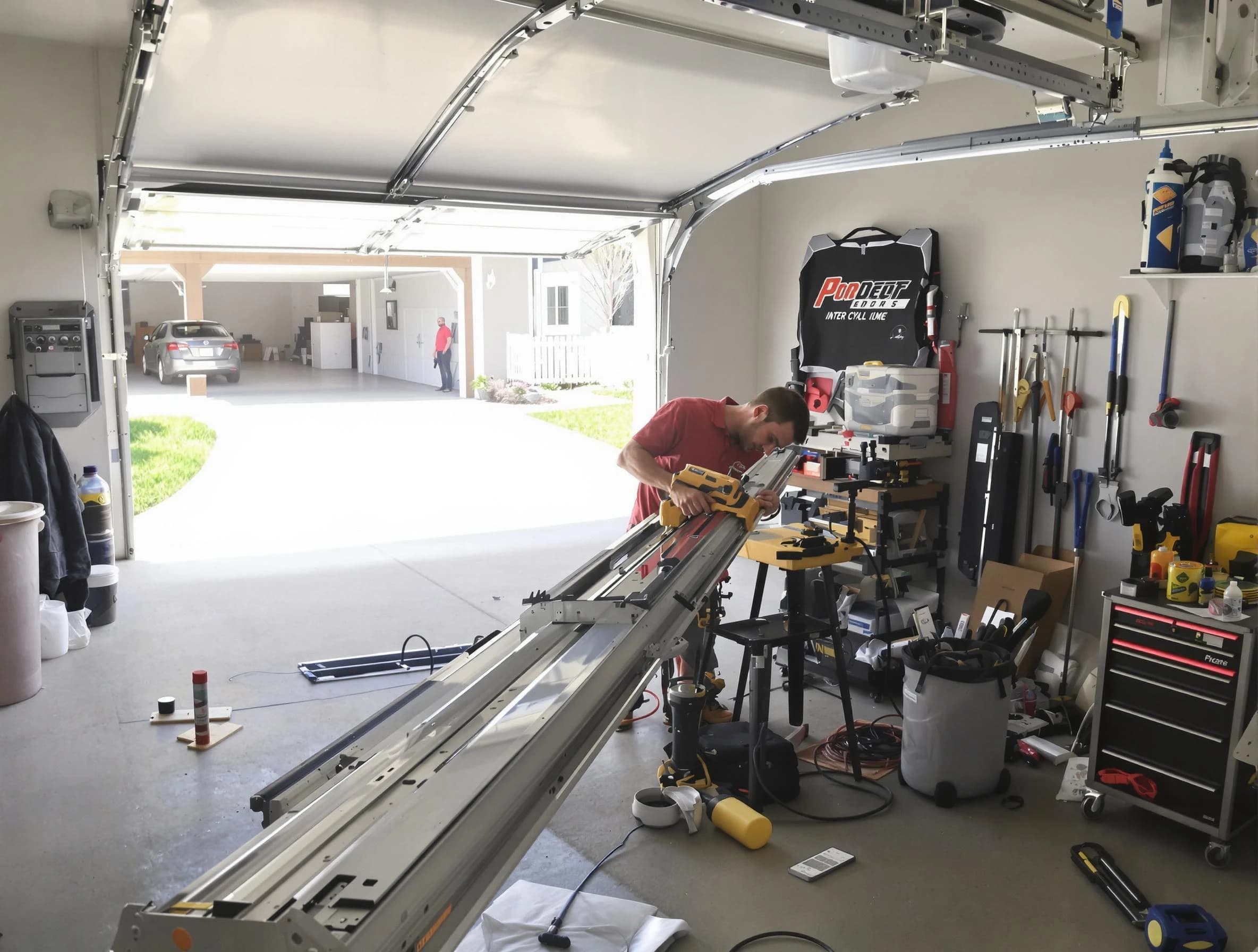 South Plainfield Garage Door Repair expert performing track repair in South Plainfield